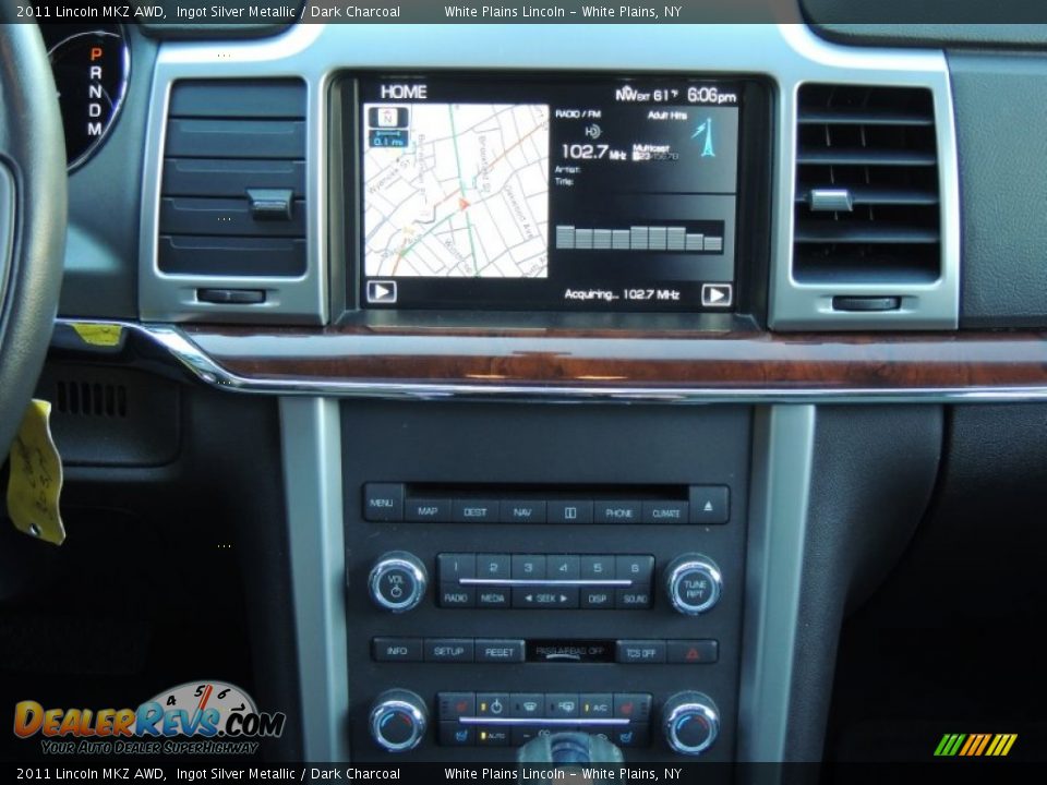 2011 Lincoln MKZ AWD Ingot Silver Metallic / Dark Charcoal Photo #19