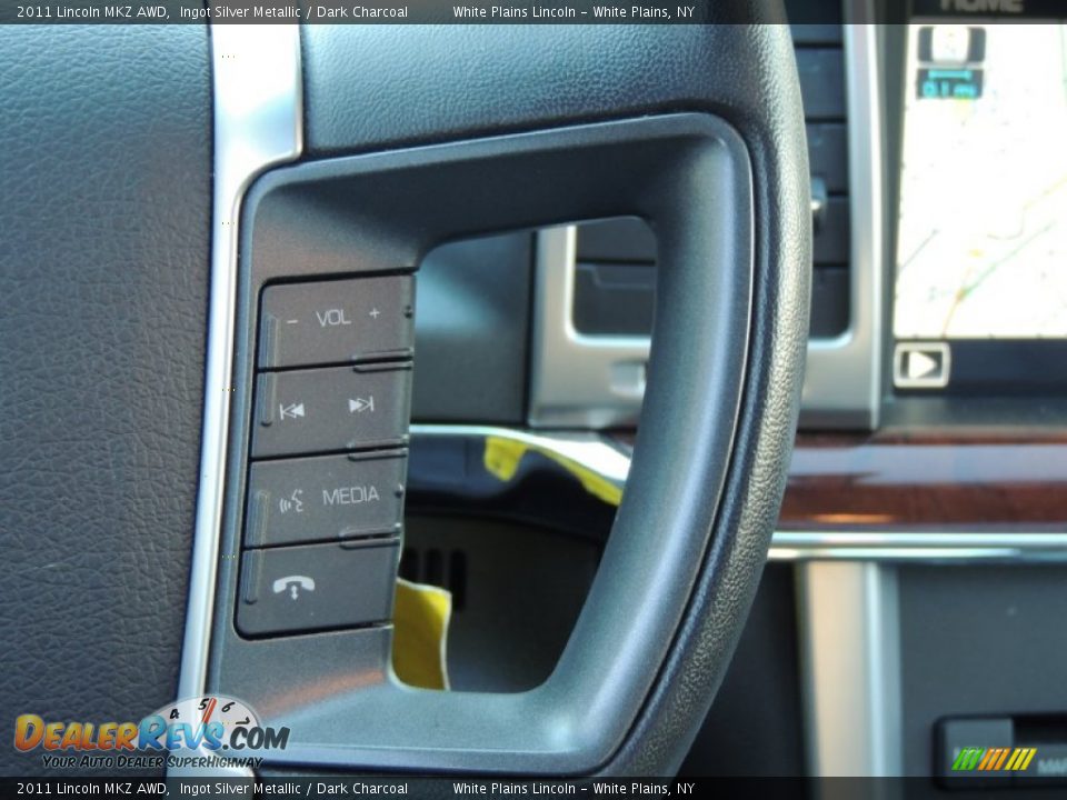 2011 Lincoln MKZ AWD Ingot Silver Metallic / Dark Charcoal Photo #23