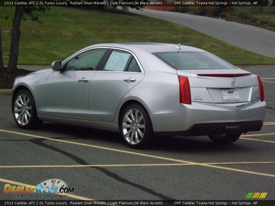 2013 Cadillac ATS 2.0L Turbo Luxury Radiant Silver Metallic / Light Platinum/Jet Black Accents Photo #3