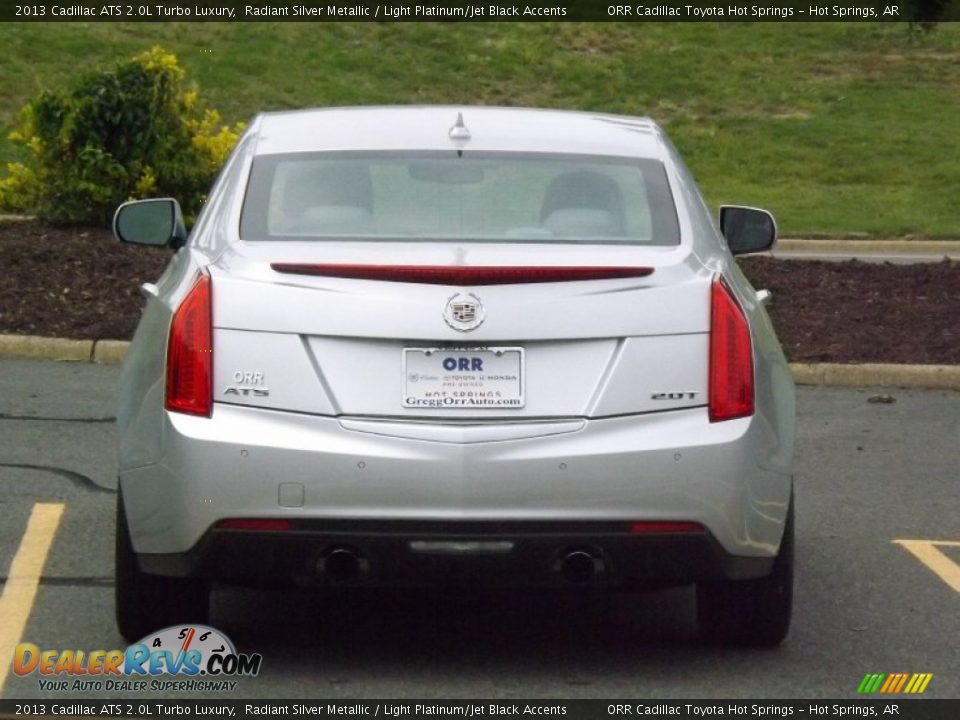 2013 Cadillac ATS 2.0L Turbo Luxury Radiant Silver Metallic / Light Platinum/Jet Black Accents Photo #4