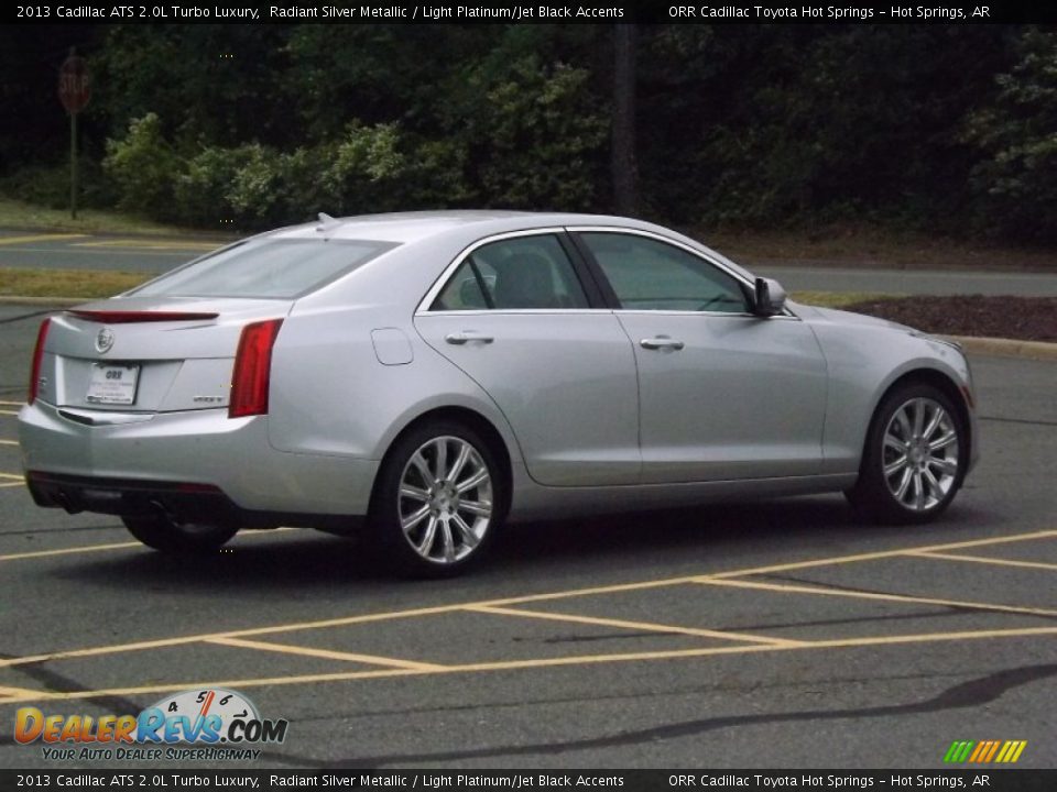 2013 Cadillac ATS 2.0L Turbo Luxury Radiant Silver Metallic / Light Platinum/Jet Black Accents Photo #5