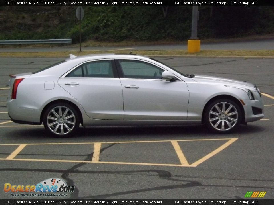 2013 Cadillac ATS 2.0L Turbo Luxury Radiant Silver Metallic / Light Platinum/Jet Black Accents Photo #6