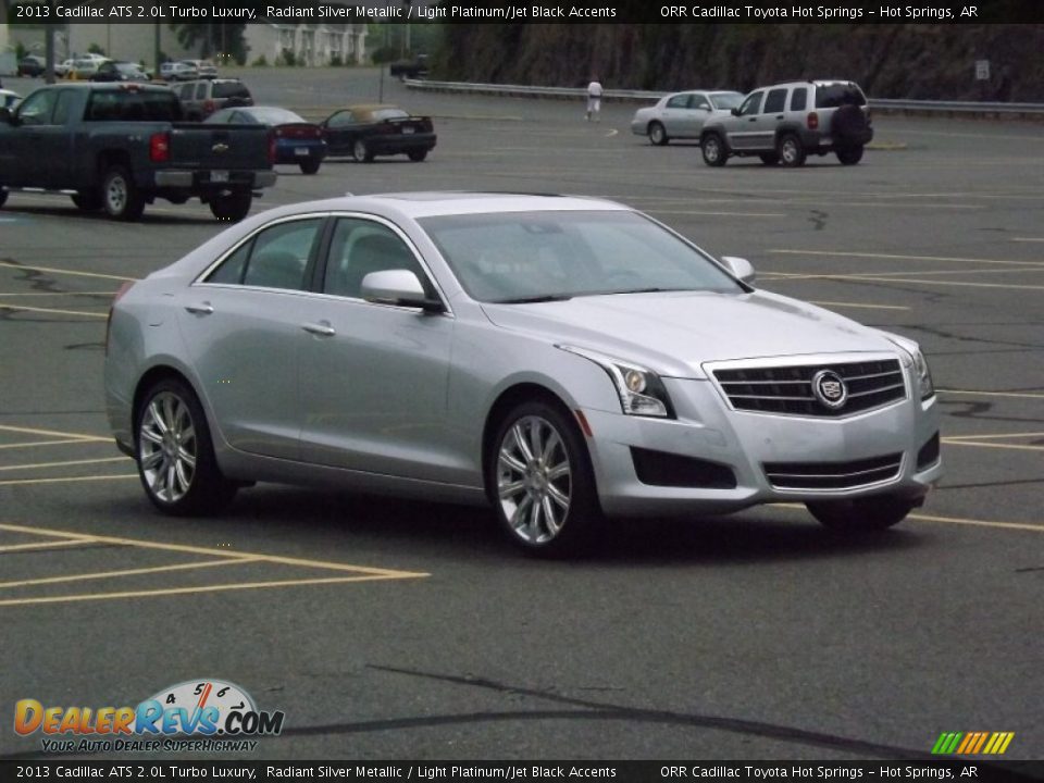 2013 Cadillac ATS 2.0L Turbo Luxury Radiant Silver Metallic / Light Platinum/Jet Black Accents Photo #7
