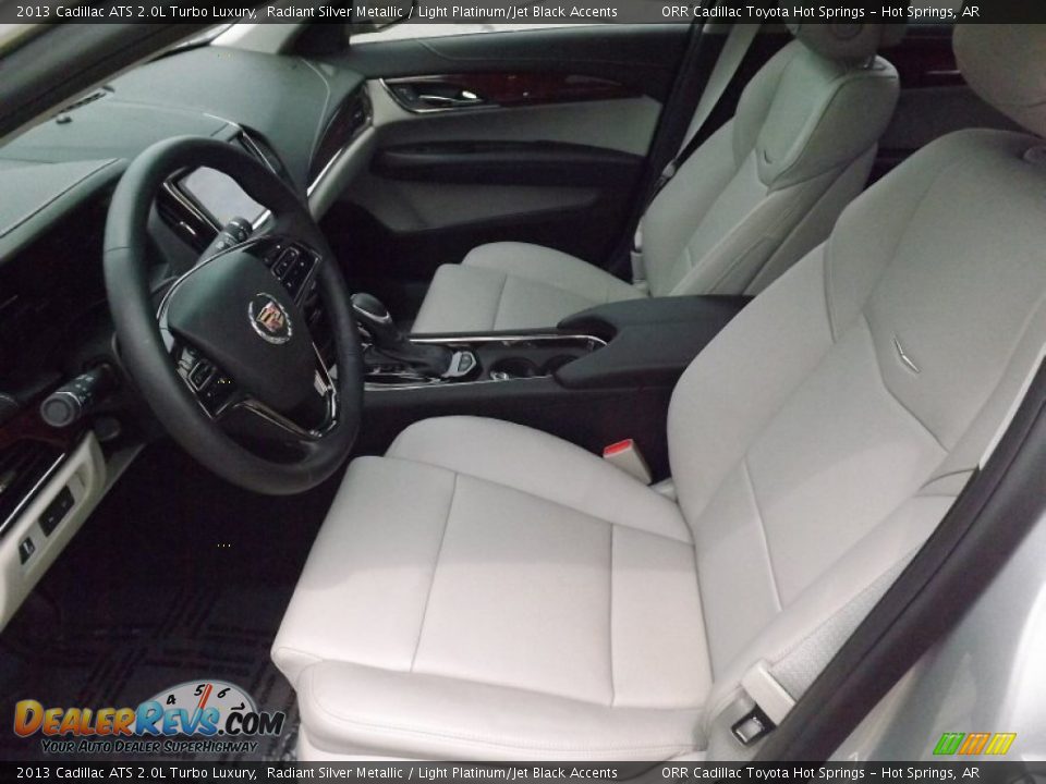 Light Platinum/Jet Black Accents Interior - 2013 Cadillac ATS 2.0L Turbo Luxury Photo #9