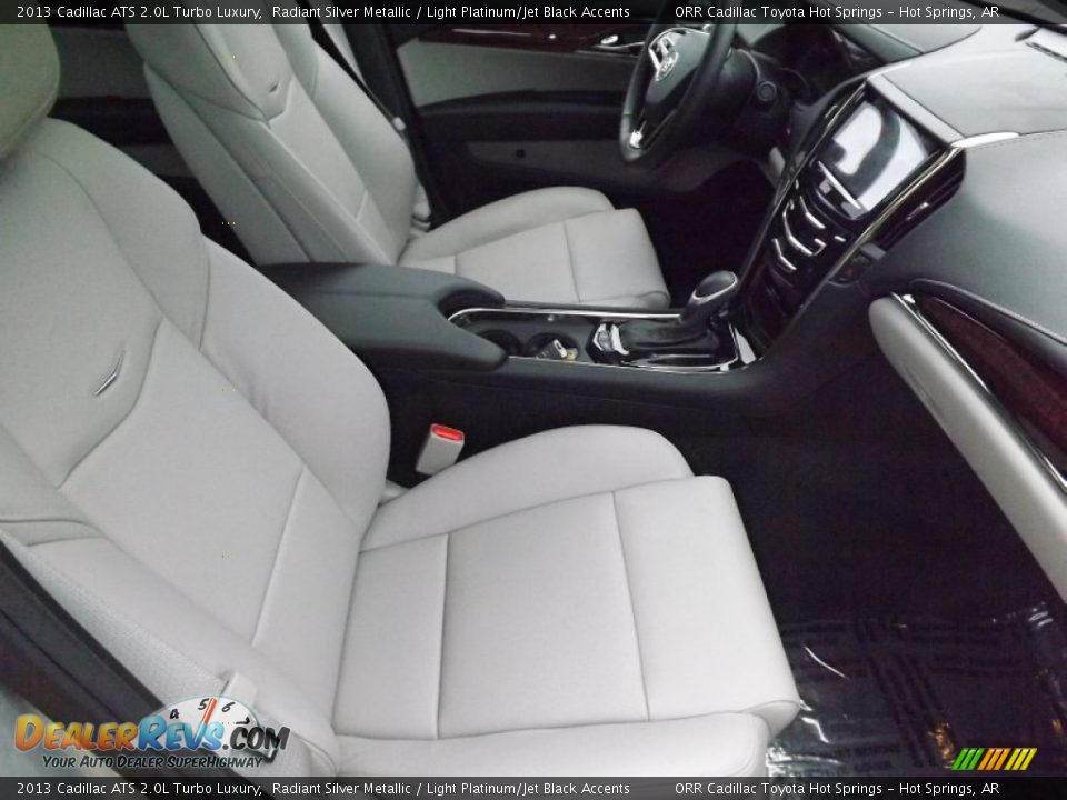 Light Platinum/Jet Black Accents Interior - 2013 Cadillac ATS 2.0L Turbo Luxury Photo #12