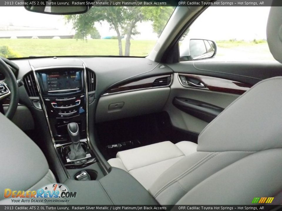 2013 Cadillac ATS 2.0L Turbo Luxury Radiant Silver Metallic / Light Platinum/Jet Black Accents Photo #14