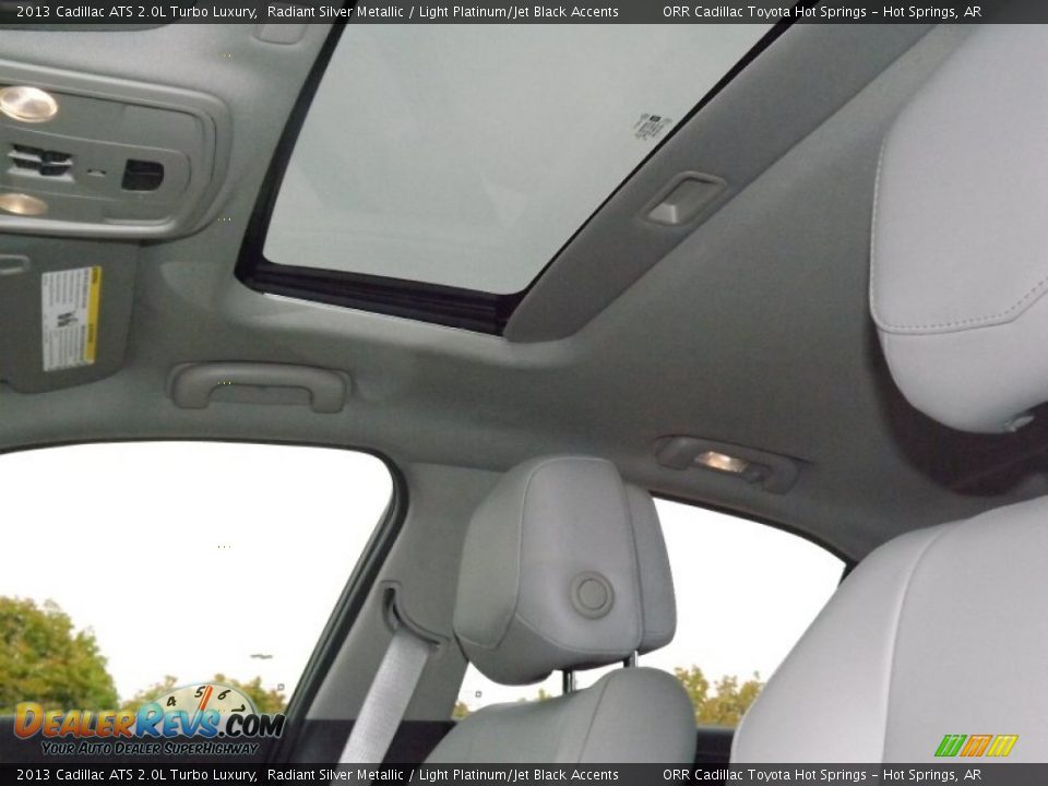 2013 Cadillac ATS 2.0L Turbo Luxury Radiant Silver Metallic / Light Platinum/Jet Black Accents Photo #19