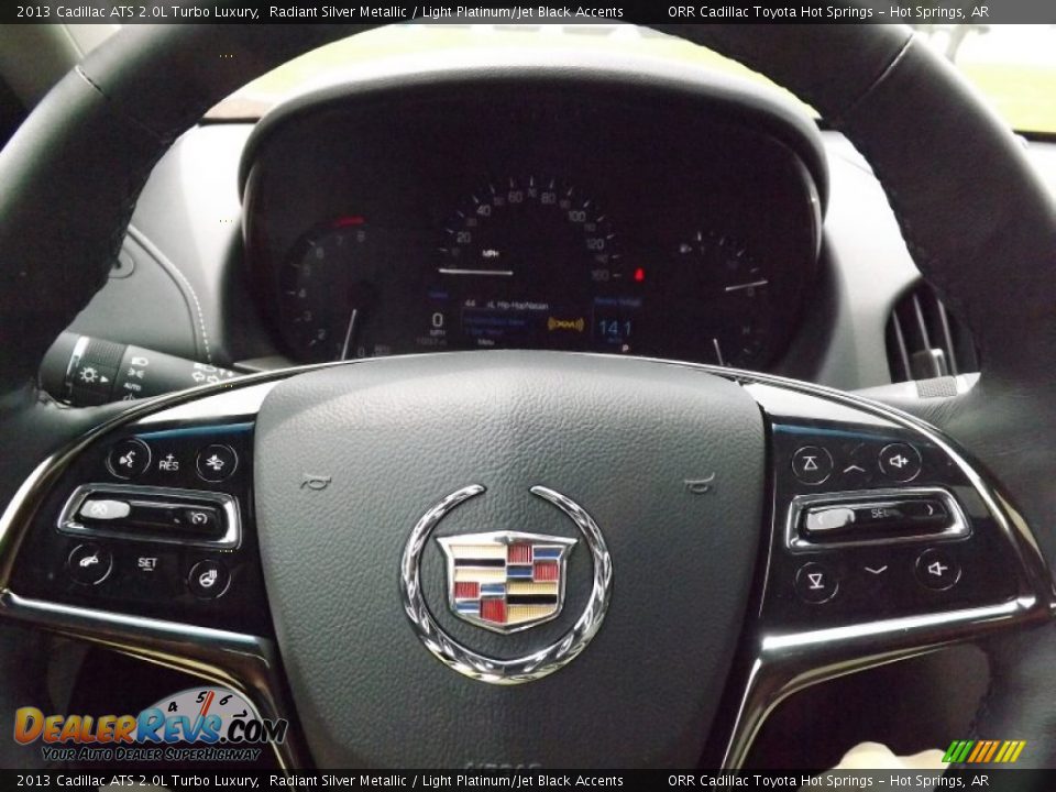 2013 Cadillac ATS 2.0L Turbo Luxury Radiant Silver Metallic / Light Platinum/Jet Black Accents Photo #21