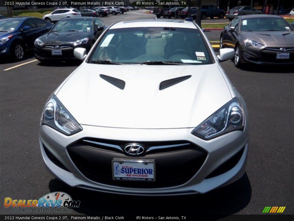 2013 Hyundai Genesis Coupe 2.0T Platinum Metallic / Black Cloth Photo #2