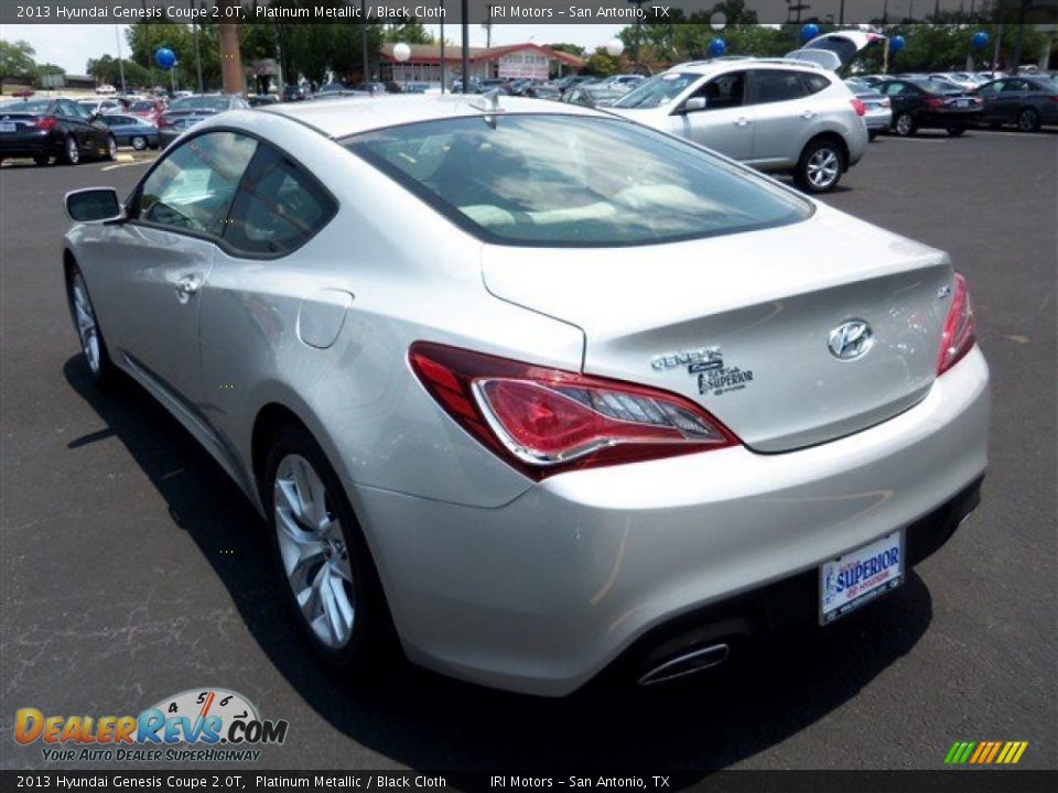 2013 Hyundai Genesis Coupe 2.0T Platinum Metallic / Black Cloth Photo #6