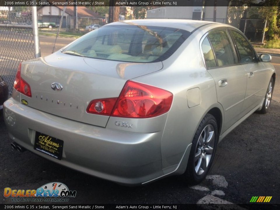 2006 Infiniti G 35 x Sedan Serengeti Sand Metallic / Stone Photo #4