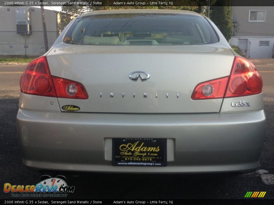 2006 Infiniti G 35 x Sedan Serengeti Sand Metallic / Stone Photo #5