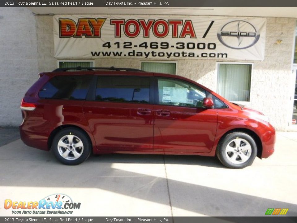 2013 Toyota Sienna LE Salsa Red Pearl / Bisque Photo #1