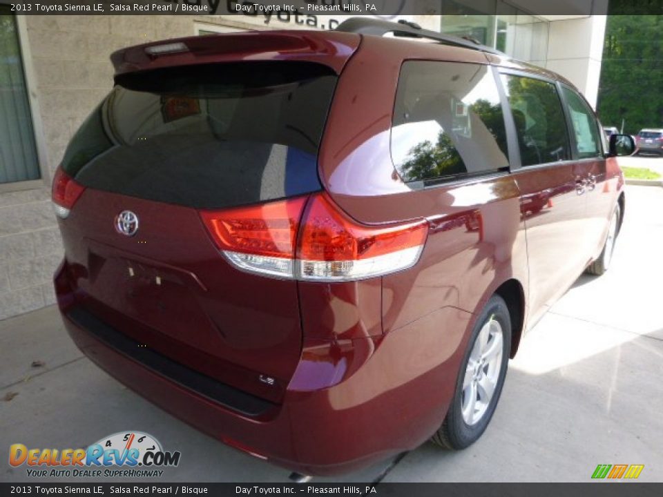 2013 Toyota Sienna LE Salsa Red Pearl / Bisque Photo #2