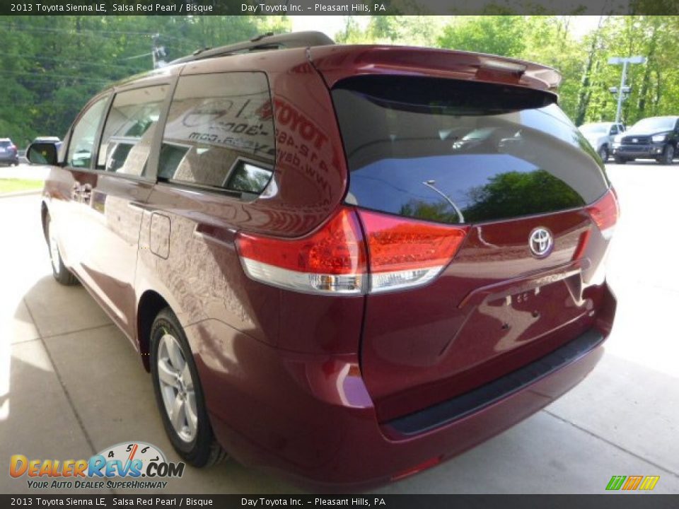 2013 Toyota Sienna LE Salsa Red Pearl / Bisque Photo #4