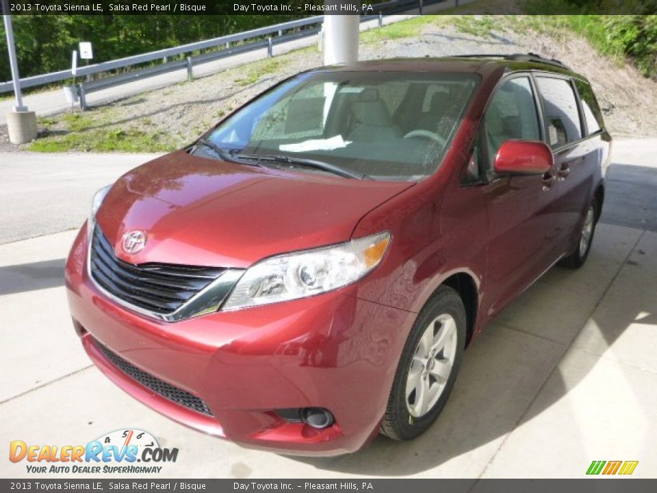 2013 Toyota Sienna LE Salsa Red Pearl / Bisque Photo #5