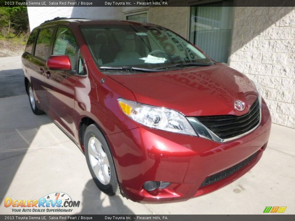 2013 Toyota Sienna LE Salsa Red Pearl / Bisque Photo #7