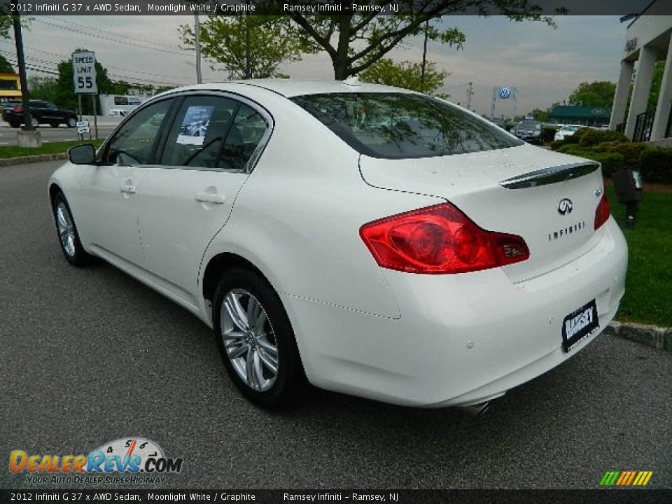 2012 Infiniti G 37 x AWD Sedan Moonlight White / Graphite Photo #5