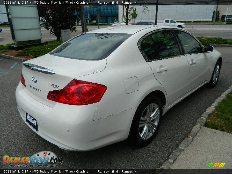 2012 Infiniti G 37 x AWD Sedan Moonlight White / Graphite Photo #7