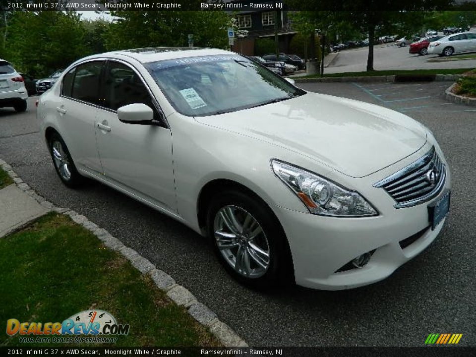 2012 Infiniti G 37 x AWD Sedan Moonlight White / Graphite Photo #8