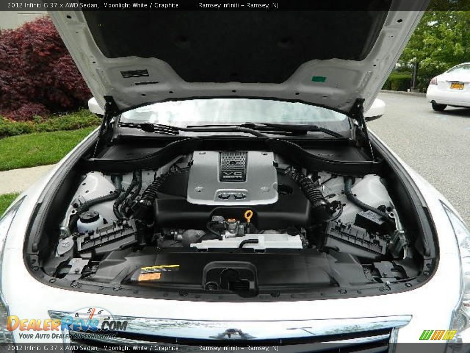 2012 Infiniti G 37 x AWD Sedan Moonlight White / Graphite Photo #9