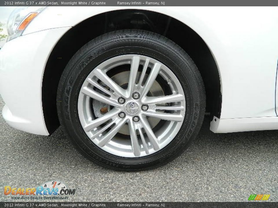 2012 Infiniti G 37 x AWD Sedan Moonlight White / Graphite Photo #10