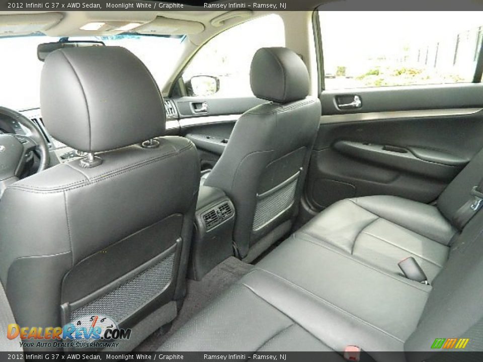 2012 Infiniti G 37 x AWD Sedan Moonlight White / Graphite Photo #12
