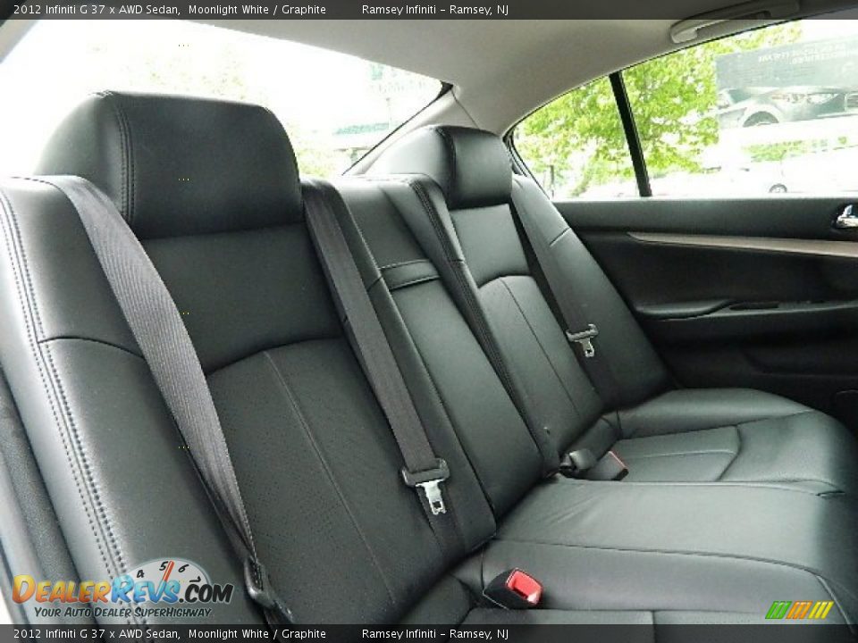 2012 Infiniti G 37 x AWD Sedan Moonlight White / Graphite Photo #13