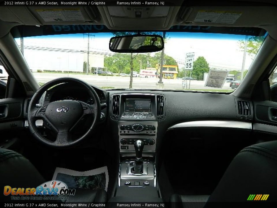 2012 Infiniti G 37 x AWD Sedan Moonlight White / Graphite Photo #16