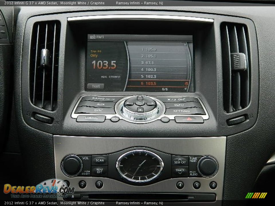 2012 Infiniti G 37 x AWD Sedan Moonlight White / Graphite Photo #19
