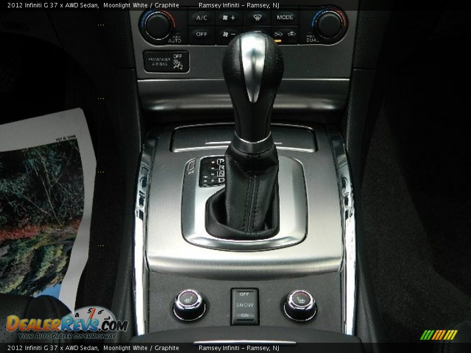 2012 Infiniti G 37 x AWD Sedan Moonlight White / Graphite Photo #21