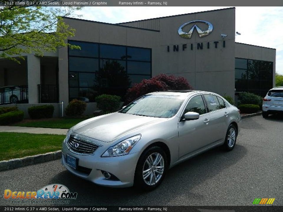 2012 Infiniti G 37 x AWD Sedan Liquid Platinum / Graphite Photo #2