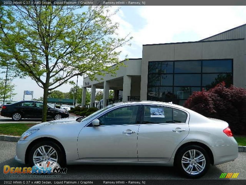 2012 Infiniti G 37 x AWD Sedan Liquid Platinum / Graphite Photo #4