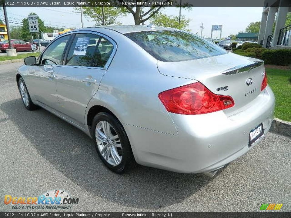 2012 Infiniti G 37 x AWD Sedan Liquid Platinum / Graphite Photo #5