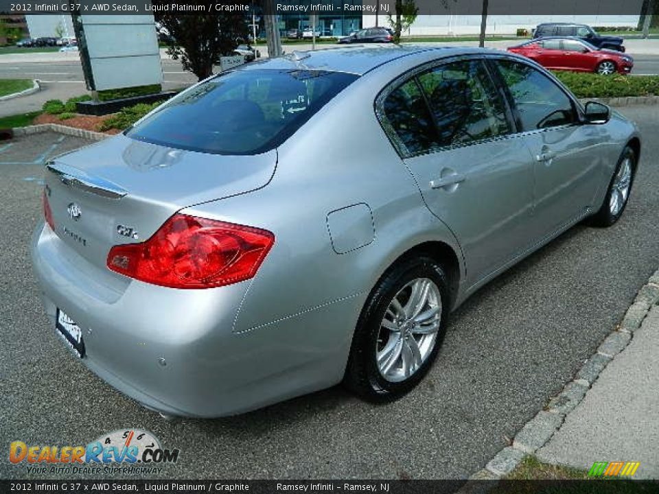 2012 Infiniti G 37 x AWD Sedan Liquid Platinum / Graphite Photo #7