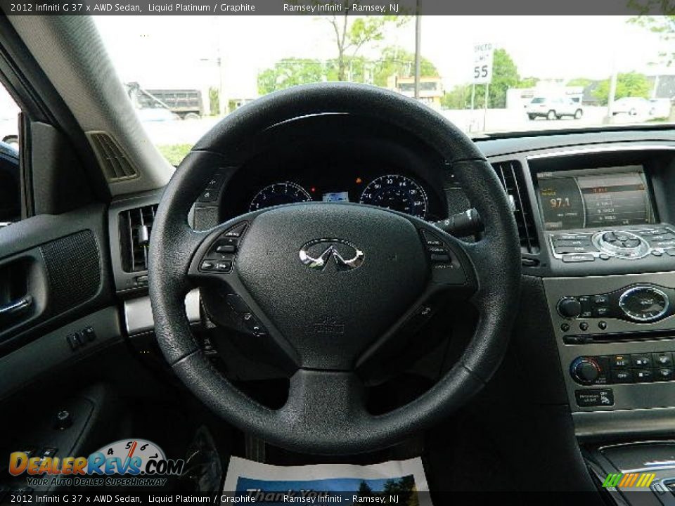 2012 Infiniti G 37 x AWD Sedan Liquid Platinum / Graphite Photo #17