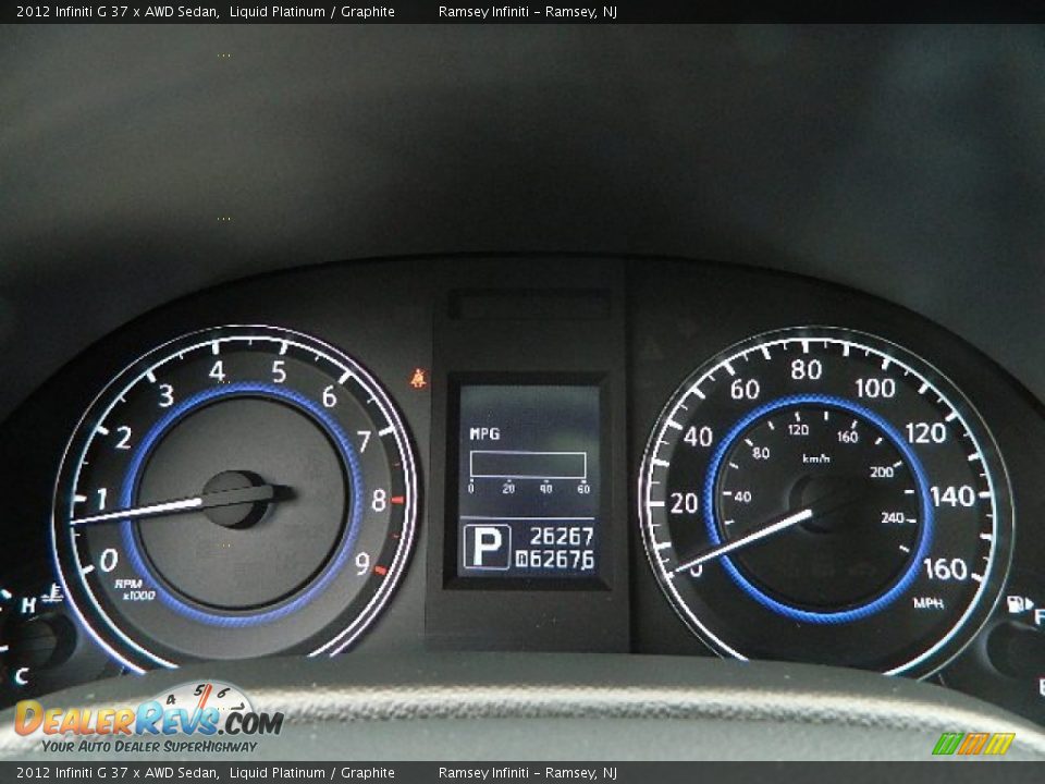 2012 Infiniti G 37 x AWD Sedan Gauges Photo #18