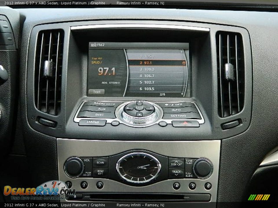 Controls of 2012 Infiniti G 37 x AWD Sedan Photo #19