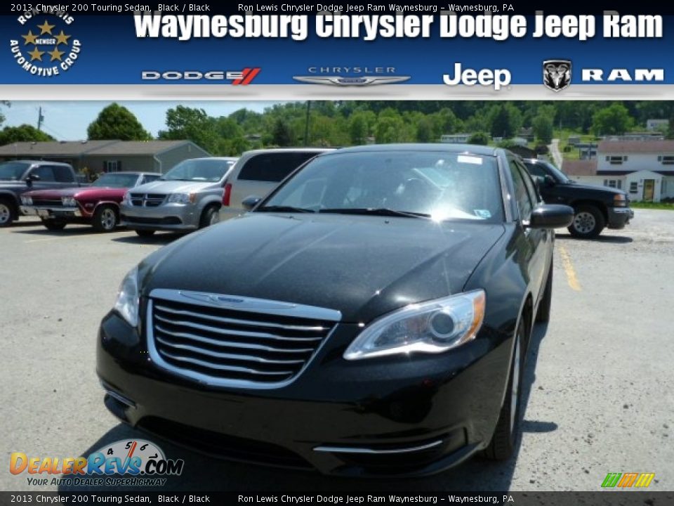 2013 Chrysler 200 Touring Sedan Black / Black Photo #1