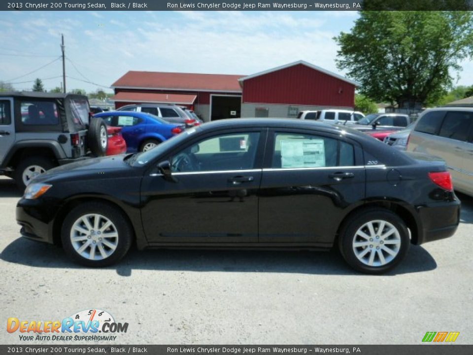 2013 Chrysler 200 Touring Sedan Black / Black Photo #2