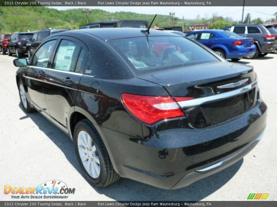2013 Chrysler 200 Touring Sedan Black / Black Photo #3