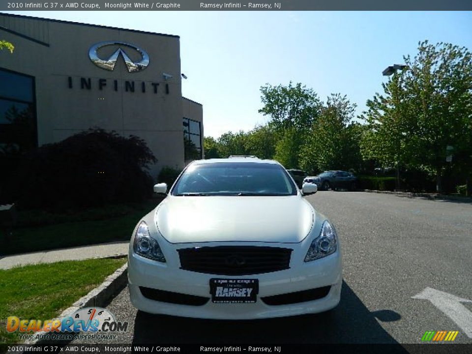 2010 Infiniti G 37 x AWD Coupe Moonlight White / Graphite Photo #1