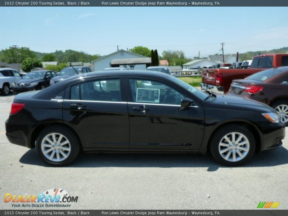 2013 Chrysler 200 Touring Sedan Black / Black Photo #6