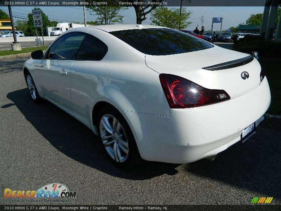 2010 Infiniti G 37 x AWD Coupe Moonlight White / Graphite Photo #4