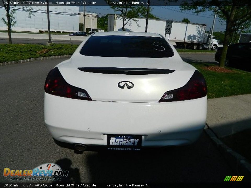 2010 Infiniti G 37 x AWD Coupe Moonlight White / Graphite Photo #5