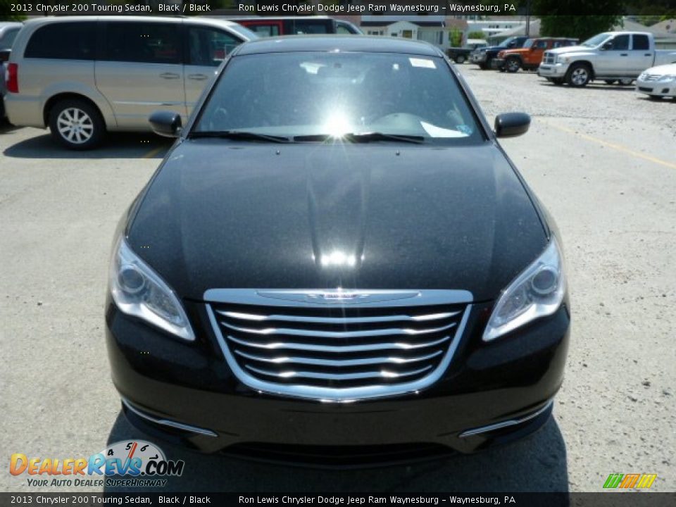 2013 Chrysler 200 Touring Sedan Black / Black Photo #10