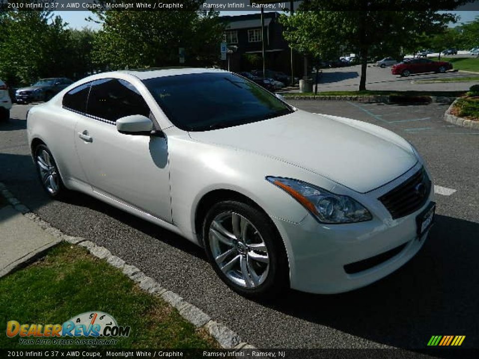 2010 Infiniti G 37 x AWD Coupe Moonlight White / Graphite Photo #7