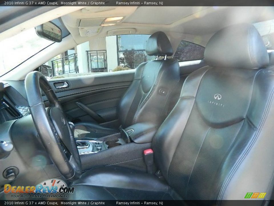 2010 Infiniti G 37 x AWD Coupe Moonlight White / Graphite Photo #10