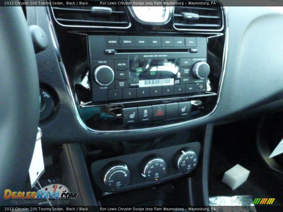 2013 Chrysler 200 Touring Sedan Black / Black Photo #19