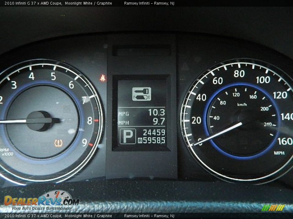 2010 Infiniti G 37 x AWD Coupe Gauges Photo #15